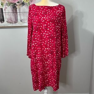 The Gap Red floral dress - sz L
